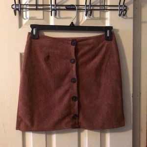 Cute Brown/Orange Mini Skirt